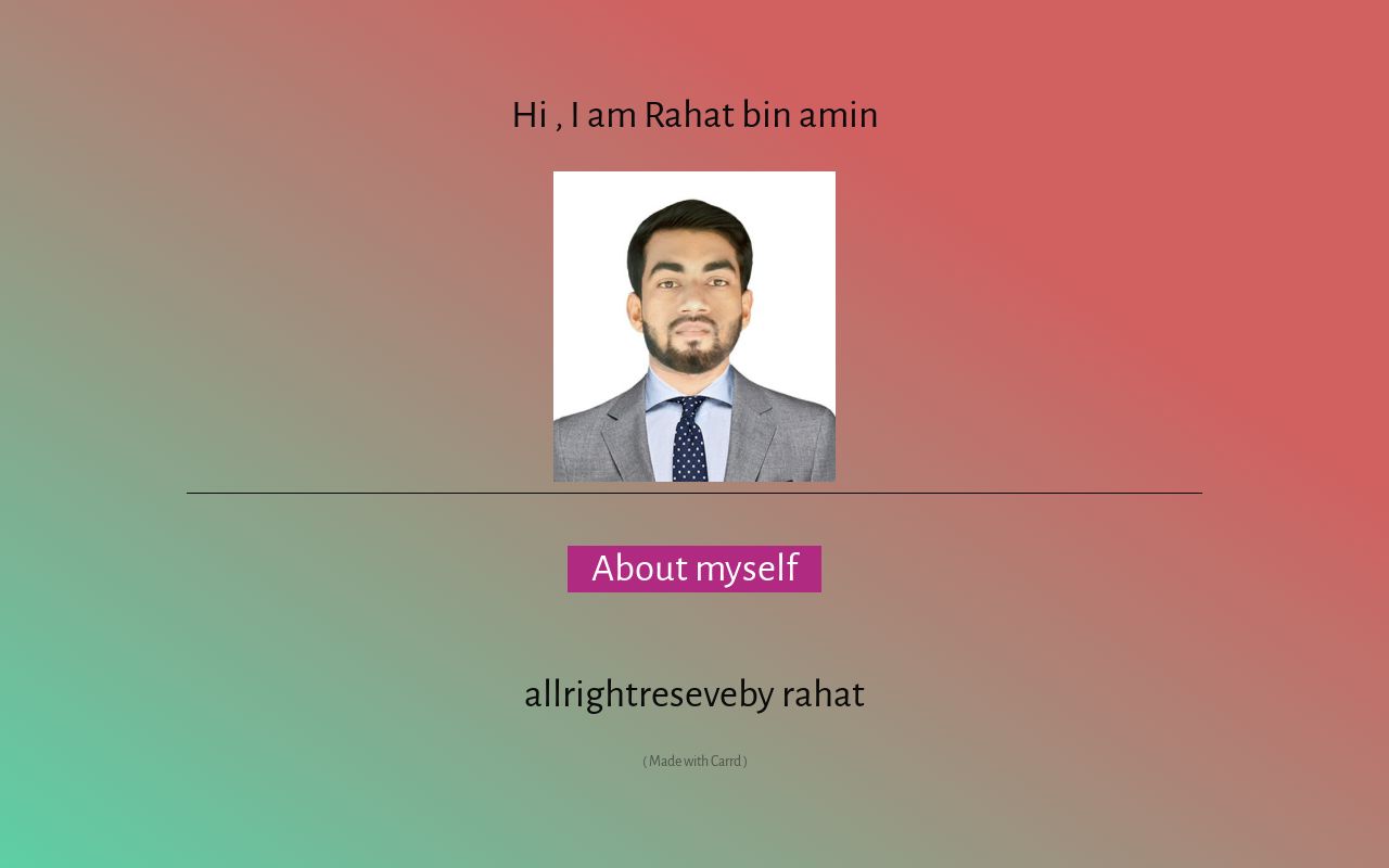 Carrd profile picture for @rahat